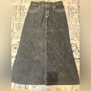 Sonoma Charcoal Denim Skirt